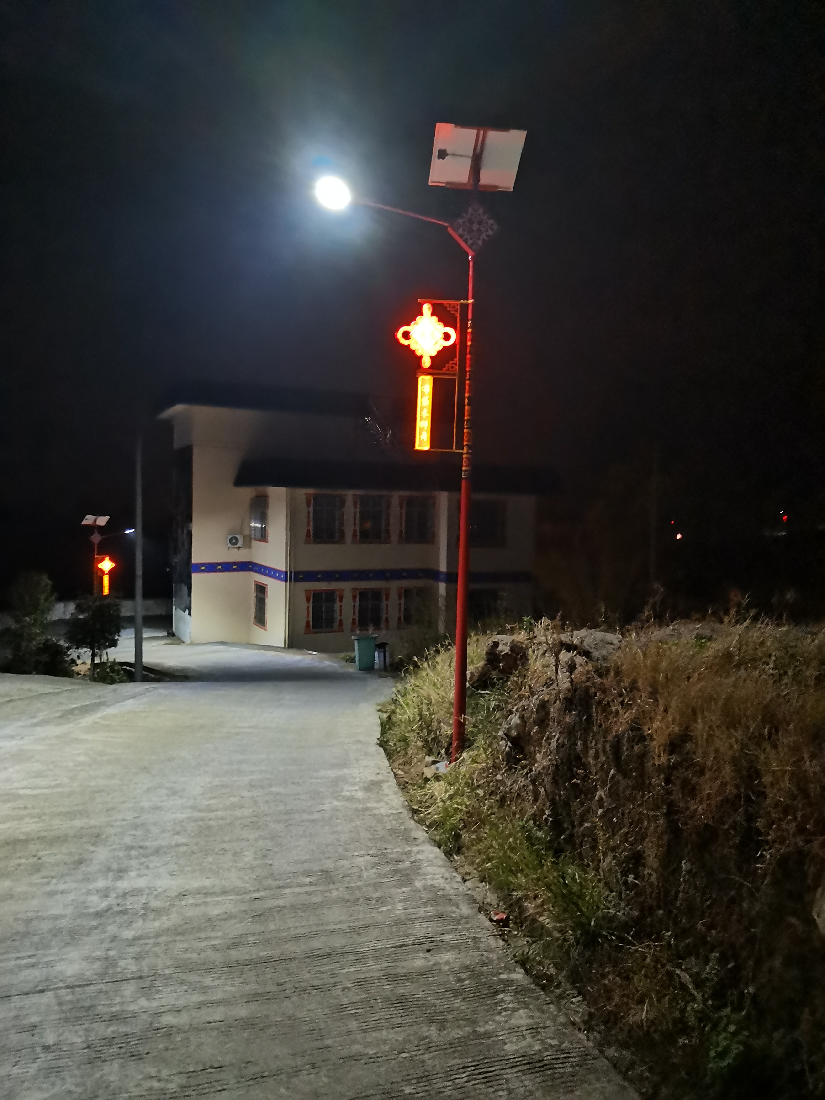 清远三水乡路灯项目-振兴乡村